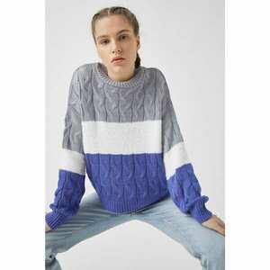 Koton Color Block Hair Knitted Sweater kép