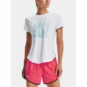 Under Armour T-shirt UA Long Run Graphic SS-WHT - Women's kép