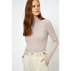 Koton Women's Brown High Collar Sweater kép