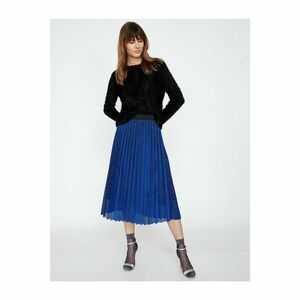 Koton Women's Blue Glitter Detail Skirt kép