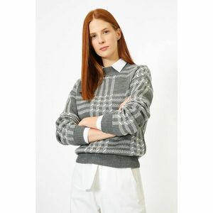 Koton Checkered Knitwear Sweater kép
