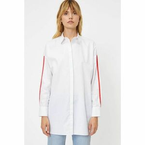 Koton Women's White Classic Collar Long Sleeve Tunic kép
