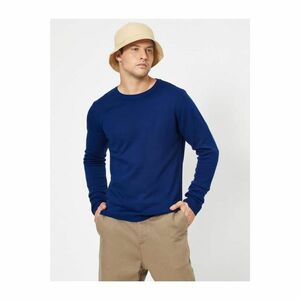 Koton Men's Crew Neck Long Sleeve Slim Fit Knitwear Sweater kép