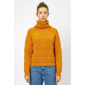 Koton Women's Yellow Turtleneck Sweater kép