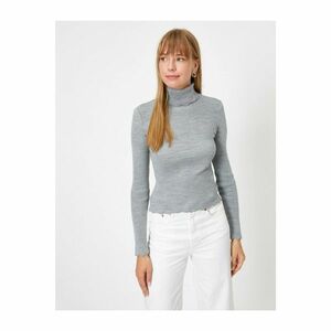 Koton Women's Gray Turtleneck Basic Sweater kép