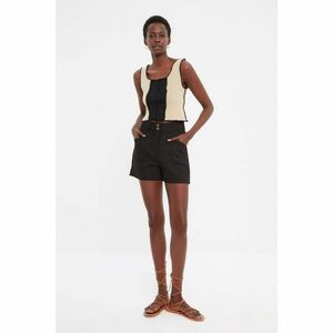 Trendyol Black Button Front Shorts & Bermuda kép