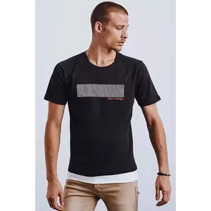 Fekete Dstreet RX4649 férfi póló nyomtatással kép