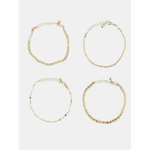 Set of Four Bracelets in Gold Pieces Tona - Women kép