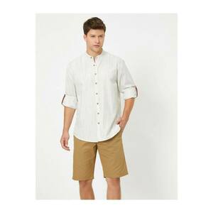 Koton Men's White Judge Collar Shirt kép