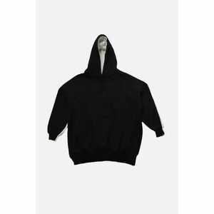 Trendyol Black Color Block Oversize Raised Sports Sweatshirt kép