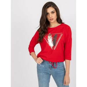 Red blouse with Chicago print kép