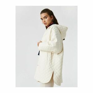 Koton Hooded Quilted Snap Snap Coat kép