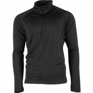 GTS 2127 - Men's sports t-shirt with long sleeves 1/2 zip - black kép
