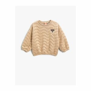 Koton Animal Embroidered Sweatshirt with Elastic Waist kép