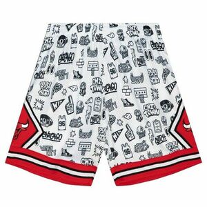 Mitchell & Ness shorts Chicago Bulls Doodle Swingman Shorts white kép