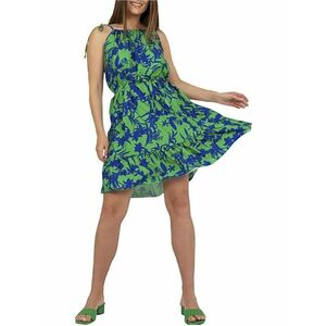 Zöld-kék mintás ruha kép