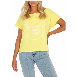 sárga nyomott póló kép