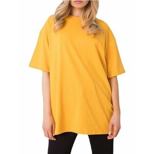 Sötét sárga női túlméretes póló kép