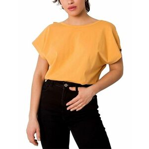 sárga női póló, hátán nyakkivágással kép