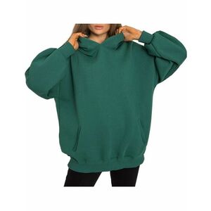 Zöld, túlméretezett pulóver minta nélkül kép