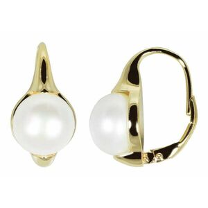 JwL Luxury Pearls JwL Luxury Pearls Aranyozott fülbevaló igazgyöngyökkel JL0532 kép