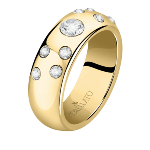 Morellato Morellato Luxus aranyozott gyűrű kristályokkal Poetica SAUZ380 52 mm kép