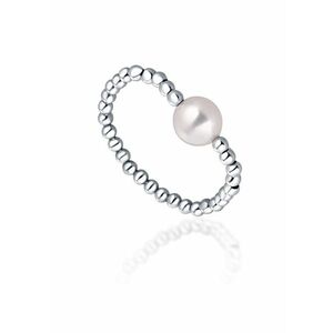 JwL Luxury Pearls JwL Luxury Pearls Minimalista ezüst gyűrű valódi édesvízi gyönggyel JL0790 kép