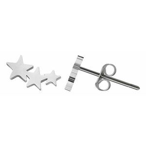 Troli Troli Modern acél fülbevaló csillagokkal kép