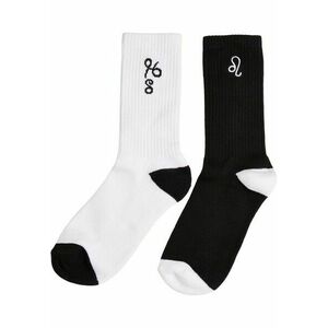 Mr. Tee Zodiac Socks 2-Pack black/white leo kép