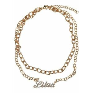 Urban Classics Diamond Zodiac Golden Necklace libra kép