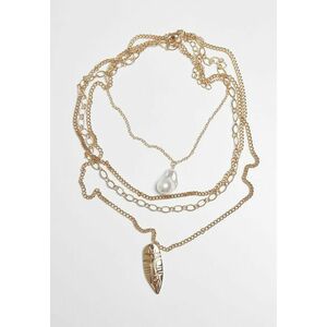 Urban Classics Indiana Plate Necklace gold kép