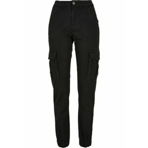 Urban Classics Ladies Cotton Twill Utility Pants black kép