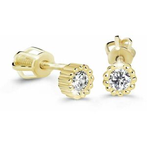 Cutie Diamonds Cutie Diamonds Minimalistsárga arany fülbevalók gyémántokkalDZ60236-30-00-X-1 kép