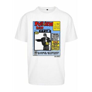 Mr. Tee Eazy-E RAP Magazine Oversize Tee white kép