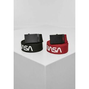 Mr. Tee NASA Belt 2-Pack extra long black/red kép