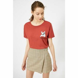 Koton Women's Red Printed T-Shirt kép