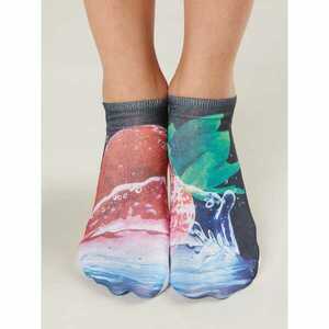 Női boka zokni nyomtatással kép