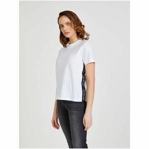 White Patterned T-Shirt Calvin Klein - Women kép