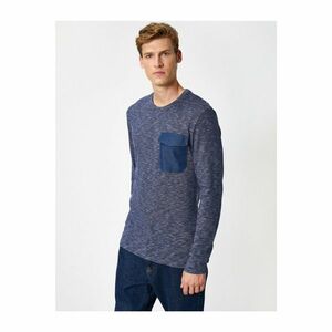 Koton Crew Neck Long Sleeve Pocket Detailed Sweater kép