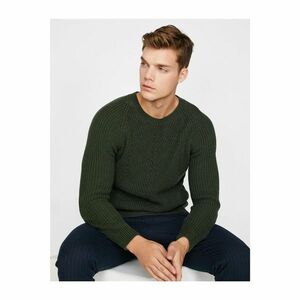 Koton Men's Green Knitted Sweater kép