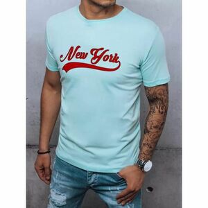 Men's T-shirt with blue Dstreet RX4824 print kép