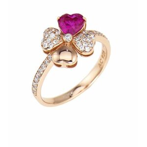 Amen Amen Rózsaszín aranyozott ezüst gyűrű szerelem RQURR 60 mm kép