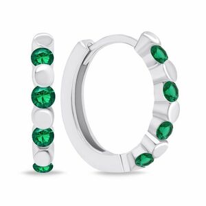 Brilio Silver Brilio Silver Stílusos ezüst gyűrűk zöld cirkónium kövekkel EA676WG kép