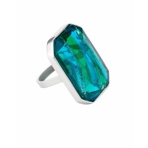 Preciosa Preciosa Luxus acél gyűrű kézzel préselt cseh kristály kővel Preciosa Ocean Emerald 7446 66 53 mm kép