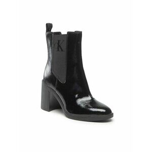 Calvin Klein Jeans Bokacsizma Block Heel Boot Naplak YW0YW00856 Fekete kép