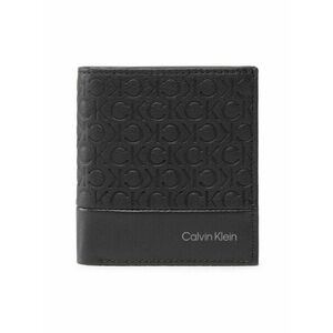Calvin Klein Kisméretű férfi pénztárca Subtle Mono Trifold 6Cc W/Coin K50K509765 Fekete kép