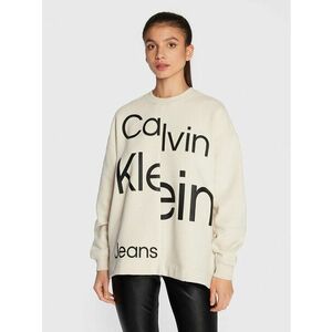 Calvin Klein Jeans Pulóver J20J219761 Bézs Oversize kép