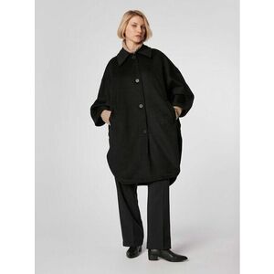 Simple Átmeneti kabát PLD505-01 Fekete Oversize kép