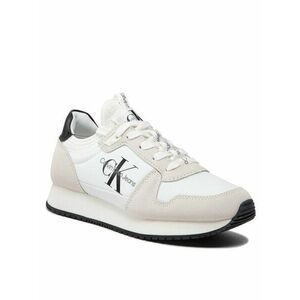 Calvin Klein Jeans Sportcipő Runner Sock Laceup Ny-Lth YW0YW00832 Fehér kép