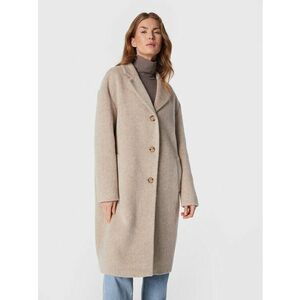 Calvin Klein Gyapjú kabát K20K204629 Bézs Regular Fit kép
